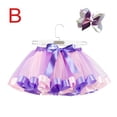 thumbnail image 2 of Jupe en Filet Arc-en-Ciel Mignonne pour Bébé Fille Jupe Princesse Multicolore, 2 of 9