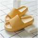 thumbnail image 1 of Xiao Hua Pantuflas de baño antideslizantes de secado rápido para mujer y hombre, con suela gruesa y amortiguación extra (talla 36-37, color amarillo), 1 of 3