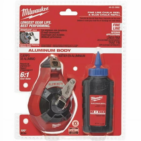 UPC: 0045242352760 | Milwaukee 48-22-3992 100 ft. Precision Line Kit with Blue Chalk