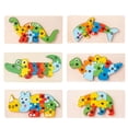 thumbnail image 2 of Juguetes De Rompecabezas A Juego De Animales En 3D, Interesante Rompecabezas 3D A Juego De Animales Sin BPA Educativo De Madera De 6 Piezas Para La Escuela De 2 A 5 Años, 2 of 8