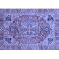 thumbnail image 1 of Ahgly Company Machine Washable Indoor Rectangle Persian Blue Traditional Area Rugs, 7' x 9', 1 of 4