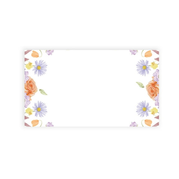 Koyal Wholesale Classic Spring Florals Place Cards for Wedding Party Tables, Seating Place Cards for Holders, 60 Pack