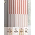 thumbnail image 7 of Colorful Stripe Semi Sheer Curtains 108 Inch Length 2 Panels Set, Modern Pink Red Yellow Vertical Striped Sheer Kitchen Curtain Privacy Voile Window Curtain for Living Room Bedroom Rod Pocket Drapes, 7 of 7