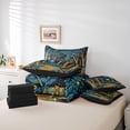 thumbnail image 6 of Homewish Bohemian Plants 7 Pieces Bedding Comforter Set For Kids Teens Adults,Boho Theme Full Bedding Set Lightweight,Starry Sky Fitted Sheet Flat Sheet,Ultra Soft Home Decor,Reversible, 6 of 8