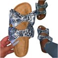 thumbnail image 4 of Clearance VerPetridure Sandals Women's Sandals Summer Casual Imitation Wood Thick High Heel Elegant Buckle Vintage Roman Shoes, 4 of 4