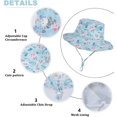 thumbnail image 2 of Kids Sun Hat with UPF 50+ Summer Outdoor Brim Bucket Hat Protection Hat, 2 of 6