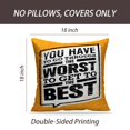 thumbnail image 2 of LALILO Throw Pillow Covers You Go Get Best Creative Motivation Cushion Cover 18" x 18", 2 Pack, 2 of 6