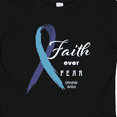 thumbnail image 4 of Inktastic Faith over Fear Hydrocephalus Awareness with Blue Ribbon Boys or Girls Baby T-Shirt, 4 of 5