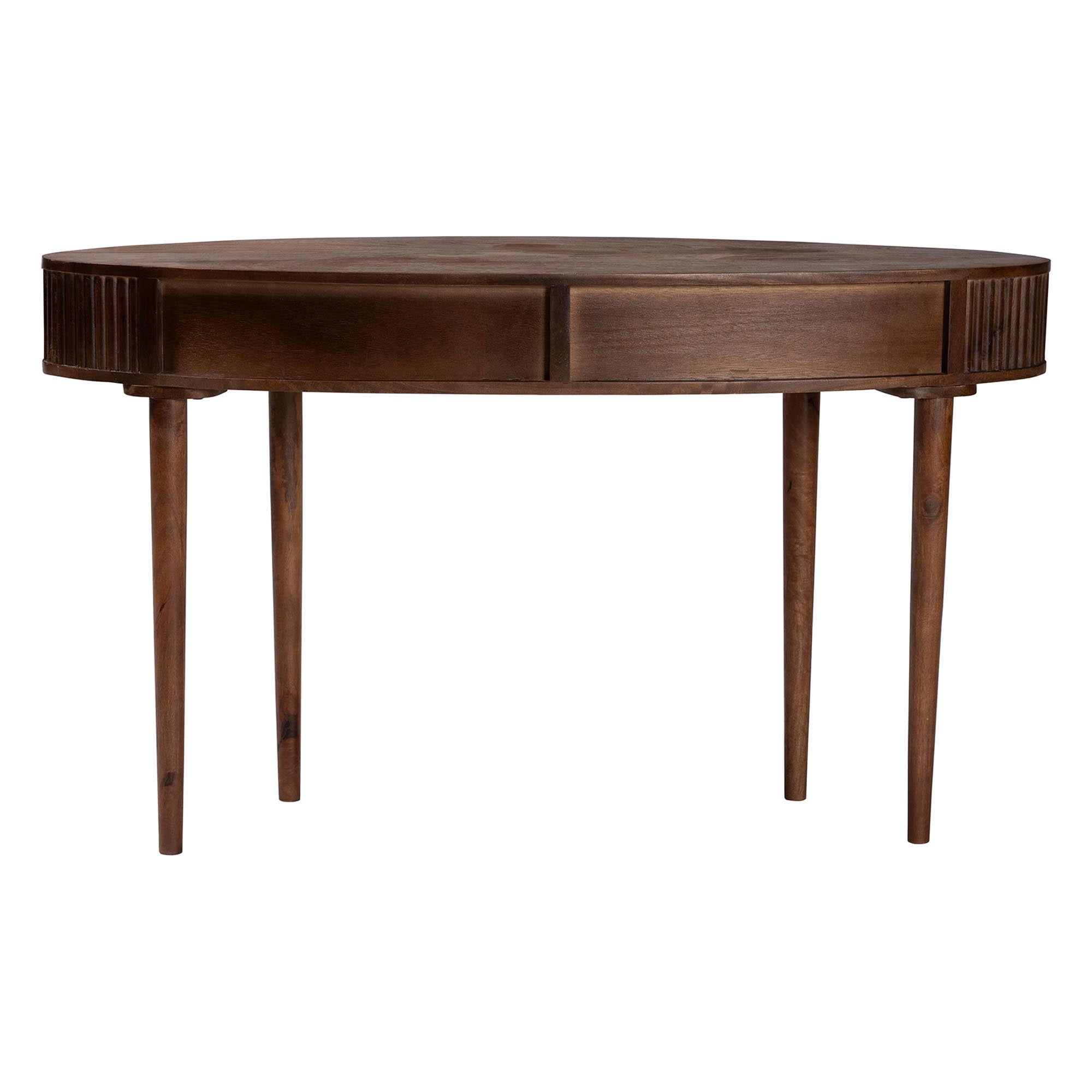Baxton Studio Linore Rustic Console Table, Walnut Brown
