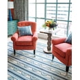 thumbnail image 4 of Dash & Albert Button Hand Micro Hooked Wool Rug, 2' 6" x 8', Blue, 4 of 8