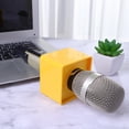 thumbnail image 4 of Microphone Marks Professional Interview Logo Stand Microphone Protector for Reporters (Square Yellow), 4 of 7