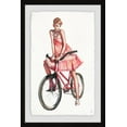 thumbnail image 2 of Bicycle Lady Framed Painting Art Print, 16.00" x 1.50", 2 of 6