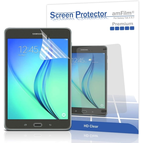 amFilm Samsung Galaxy Tab A 9.7 Screen Protector Premium HD Clear (2-Pack)
