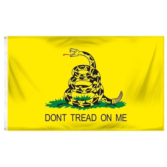 3x5 ft Gadsden Don't Tread on Me Tea Party Nylon Printed Flag 3' x 5' (ra017)