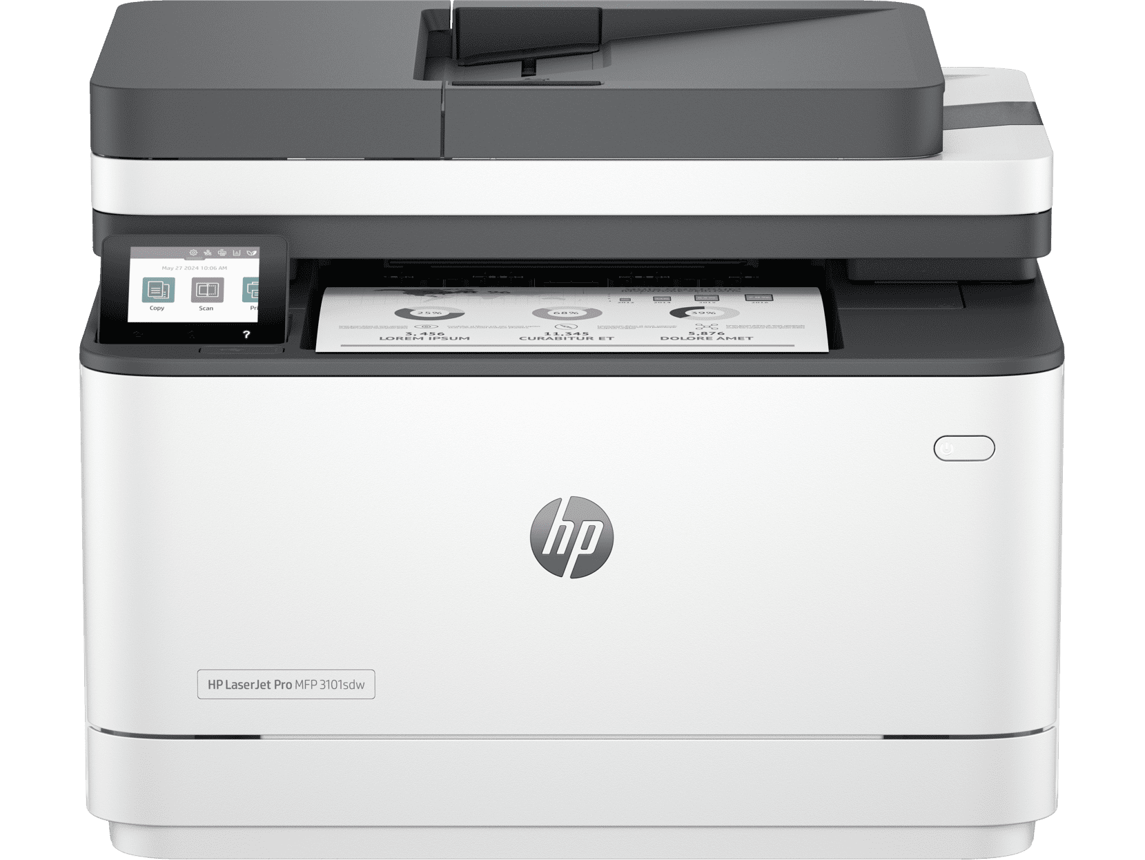 HP LaserJet Pro 4001ne Black ＆ White Printer with HP+ Smart Office Features HP LaserJet Pro 4001ne Printer with HP+ \u0026 available 3 months