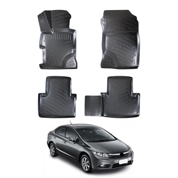 Honda Civic 3D Floor Mat - Black | 2012-2016, Sd