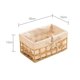 thumbnail image 2 of Cesta de Almacenamiento de Mimbre, Cesta de Mimbre Rectangular Decorativa con Cuerda de Papel Tejida A Mano, Caja de Almacenamiento en Forma de Cubo C, 2 of 5