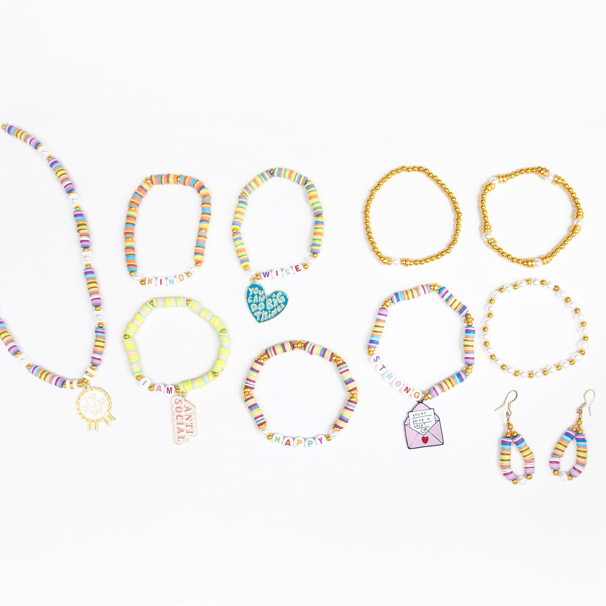 Cousin DIY Jewelry Making Kit with Charms, Heishi Clay Beads & Tools, 4100 Pieces