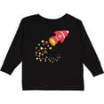 thumbnail image 3 of Inktastic Valentine's Day Rocket Ship with Hearts Boys or Girls Long Sleeve Toddler T-Shirt, 3 of 5