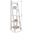 thumbnail image 3 of ADEPTUS Jela Soild Wood Split 5 Shelf Ladder (White), 3 of 9
