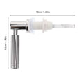thumbnail image 2 of OULII Side Mount Toilet Flush Handle Toilet Flush Handle Silver Ceramic 1 Set, 2 of 8