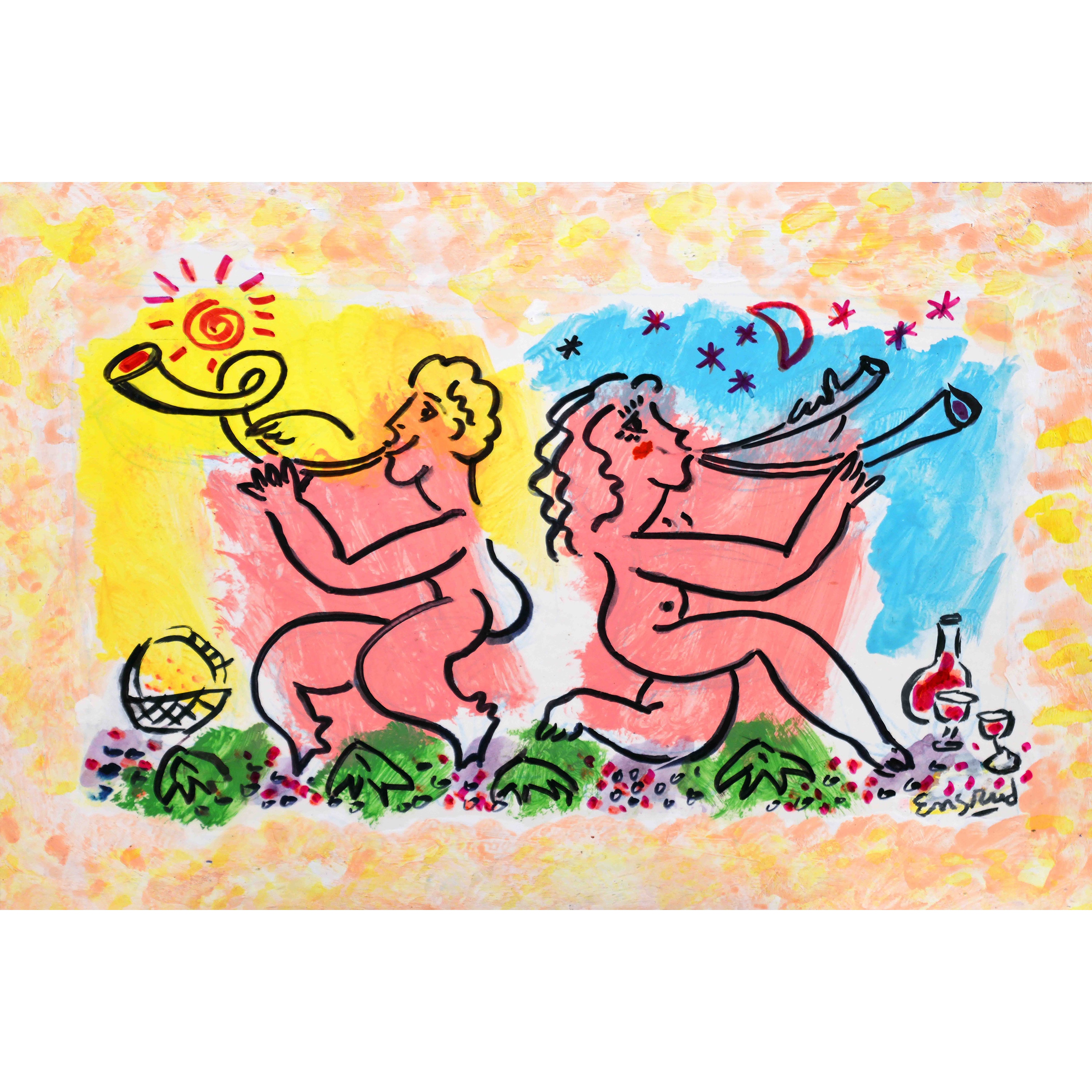 Marmont Hill "Bacchantes" by Wayne Ensrud Painting Print on Canvas