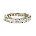 thumbnail image 6 of 2.85CT PRINCESS DIAMONDS ETERNITY RING H/VS 14KT 7.25 CHANNEL SHARING, 6 of 11