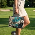 thumbnail image 4 of Xixirimido Quilted Golf Cart Seat Blanket Portable Heavy Duty Golf Cart Seat Cover Towel with Carry Handle for EZGO Yamaha Club Car & More Foldable, Boho Floral Elk Bone, 4 of 8