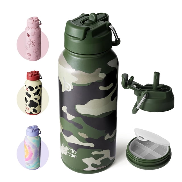Botella de Agua BOTTLE BOTTLE 946 ml Aislada con Popote