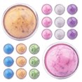 thumbnail image 1 of Mobutofu 60 Pcs Rivets Ronds Petits Clous Multi pour Décoration de Sacs Projets DIY Artistes, 1 of 7