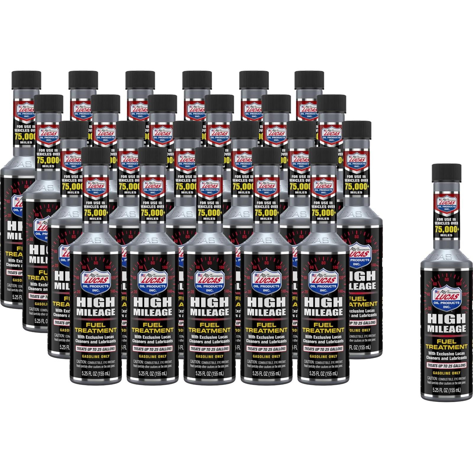 Lucas Oil 10977 High Mileage Fuel Treatment Additive, Case of 24