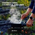 thumbnail image 3 of Parrilla de Gas Butano Portátil HIKEO para Camping de Acero Inoxidable, 3 of 10