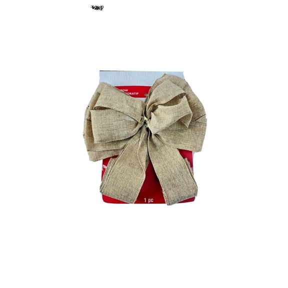 Celebrate It Large Burlap Christmas Crafting Decoration Bow