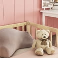 thumbnail image 2 of Mirightone  Montessori Double Floor Bed for 2, Wood Twin Size  Floor bed Frame with Guardrails for Sibling (Natuarl), 2 of 14