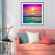 thumbnail image 4 of Cuadros Decorativos 5D bricolaje completo taladro diamante pintura puesta de sol junto al mar punto Likrtyny embutido en tela, 4 of 9