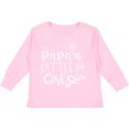 thumbnail image 3 of Inktastic Papa's Little Girl with Hearts Flower and Butterfly Girls Long Sleeve Toddler T-Shirt, 3 of 5