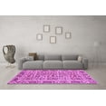 thumbnail image 3 of Ahgly Company Indoor Round Abstract Purple Modern Area Rugs, 7' Round, 3 of 4