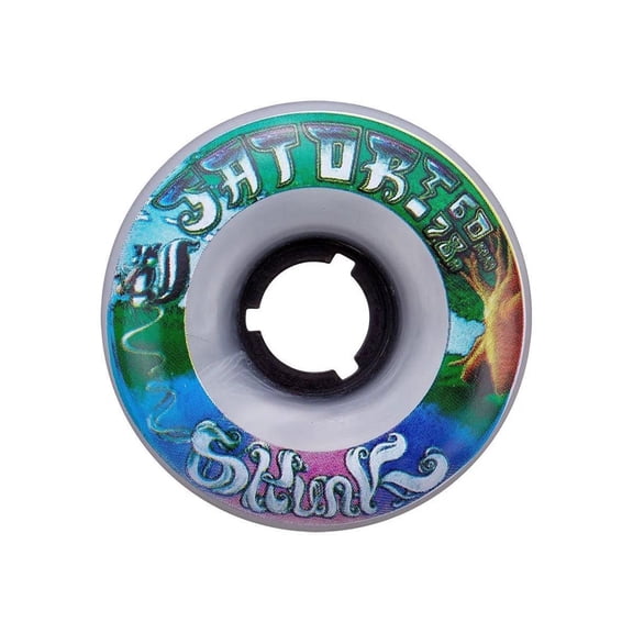 Satori Goo Ball Skunk Skateboard Wheels 78a 60mm White