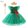 thumbnail image 4 of Elegante vestido de fiesta de Navidad para niña, tutú hinchado de manga voladora, vestido de baile, vestido de princesa de cumpleaños, Carnaval, 4 of 5