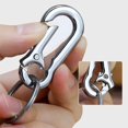 thumbnail image 3 of 3 llaveros de metal, anillos de acero, llaveros para hombres y mujeres, llaveros desmontables de liberación rápida, clips para llaves de acero inoxidable, 3 of 8