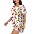 thumbnail image 2 of Xecao Fast Food print Swimsuit for women, Summer-ready, sporty style.Quick-dry fabric. Many sizes & colors., 2 of 9