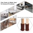 thumbnail image 4 of 24 Uds. Calcetines para patas de silla, protectores de suelo de alta elasticidad, calcetines antideslizantes para patas de silla, juego de tapas para muebles, diámetro de ajuste oso de fresa Hogar, 4 of 5