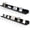 Black, variant on Muzilife Set of 2 Wall-Mounted Wood Floating Shelves,12 inch Small Picture Ledge,White
