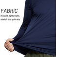 thumbnail image 4 of MIER Men's Sun Protection Hoodie Long Sleeve Workout UV Shirts, 4 of 7