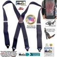 thumbnail image 2 of Holdup Black 42" Teen size Black Ski-Ups X-back Suspenders with Patented Gripper Clasps, 2 of 4
