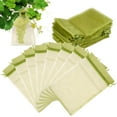 thumbnail image 2 of 100Pcs Sacs de Protection de Fruits Sacs de Filet de Jardin en Organza à Maille Fine avec Cordon de Serrage Sac de Fruits Réutilisable en Maille Respirante, 2 of 10