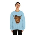 thumbnail image 4 of Highland Cow Hoodie, Cow Farm Sweatshirt , Farm Sweater, Animal Lover Sweatshirt, Leopard Boho Cow, Trendy, Unisex sweatshirt, 4 of 9