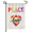 Garden Flag-4, variant on Peace and Love Rainbow Garden Flag 12×18in Double Sided, Inclusive Welcome Banner, Colorful Outdoor Lawn, Yard and Festive Home Decoration