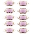 thumbnail image 4 of 10Pcs Glass Charm Connectors for Jewelry Making Jewelry Connectors DIY Necklace Connector Findings, 4 of 9