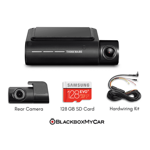 Thinkware F800 Pro 2CH 1080P FHD Dash Cam avec Carte SD 128 Go et Kit de Câblage